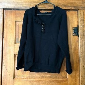 BRFBM ruffle neck sweater